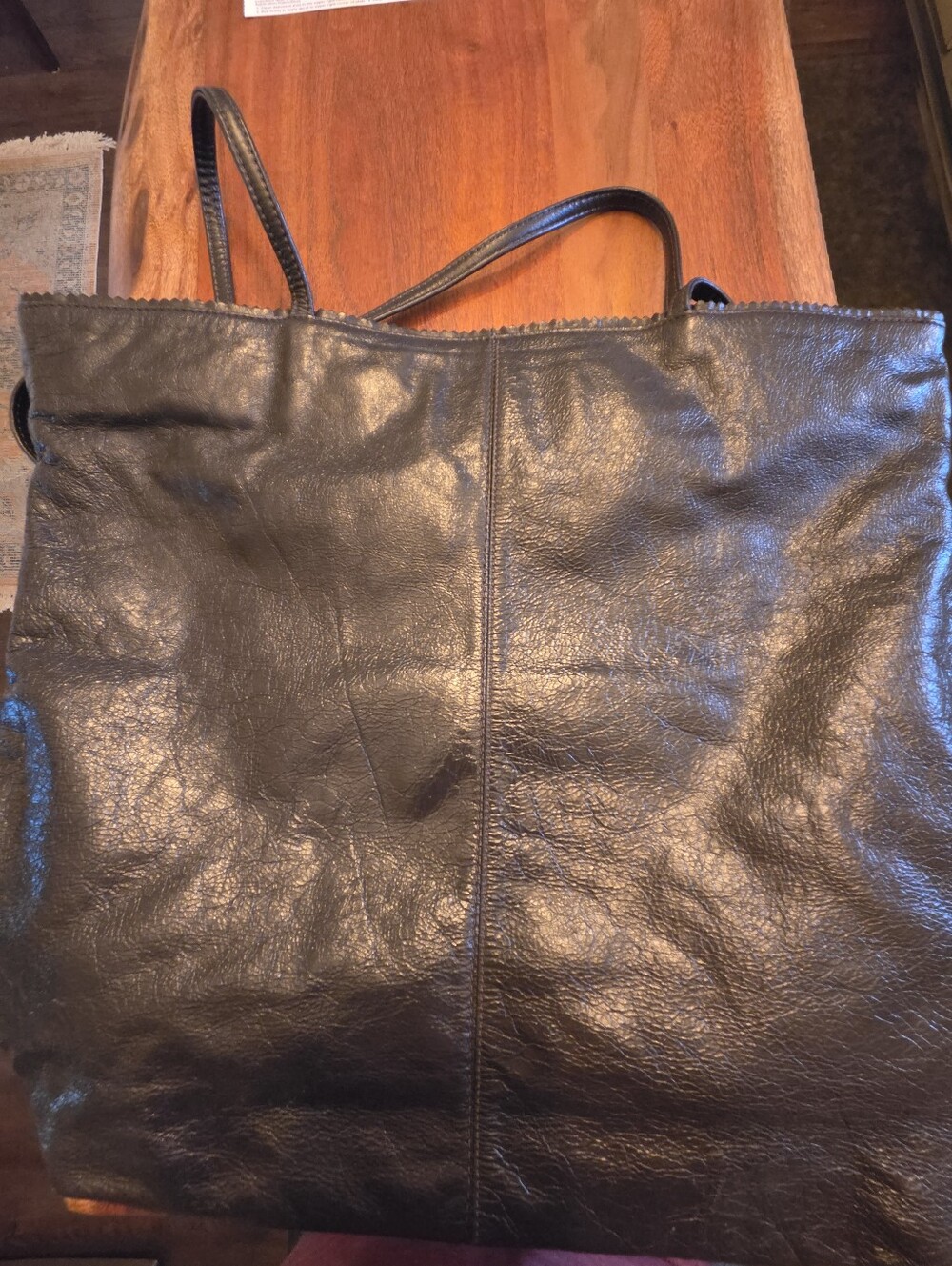 latico Dark Brown Leather Shoulder Tote - Picture 9 of 11